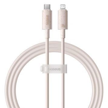 Дата кабель Baseus Habitat Series Fast Charging Type-C to Lightning 20W (2m) (P10360201), Wheat Pink