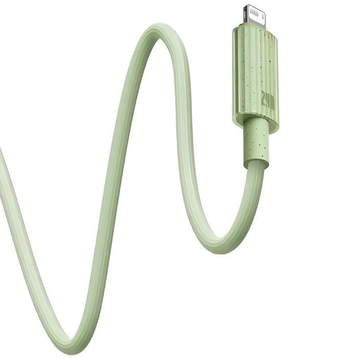 Дата кабель Baseus Habitat Series Fast Charging USB to Lightning 2.4A (2m) (P10360200), Natural Green