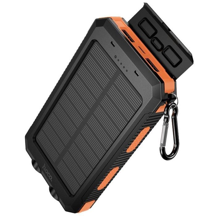 Портативний ЗП Power Bank Hoco J164 Platinum solar 10.5W with lighting 8000 mAh