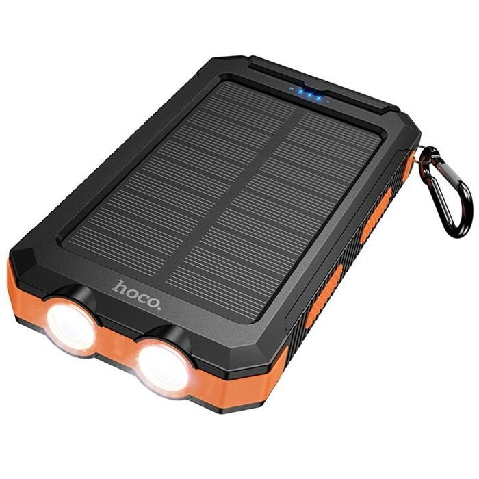 Портативний ЗП Power Bank Hoco J164 Platinum solar 10.5W with lighting 8000 mAh