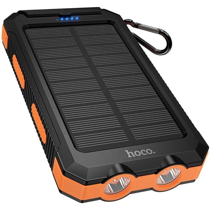 Портативний ЗП Power Bank Hoco J164 Platinum solar 10.5W with lighting 8000 mAh