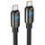 Дата кабель Hoco U143 Joy Type-C to Type-C 240W (1.2m), Чорний
