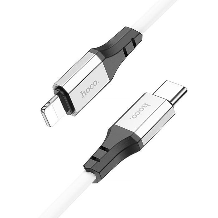 Дата кабель Hoco X86 Spear Type-C to Lightning 20W (1m), Білий
