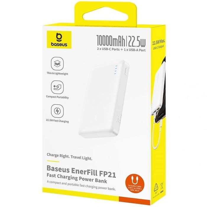 Портативний ЗП Power Bank Baseus EnerFill FP21 22.5W 10000 mAh (P1008210D213)