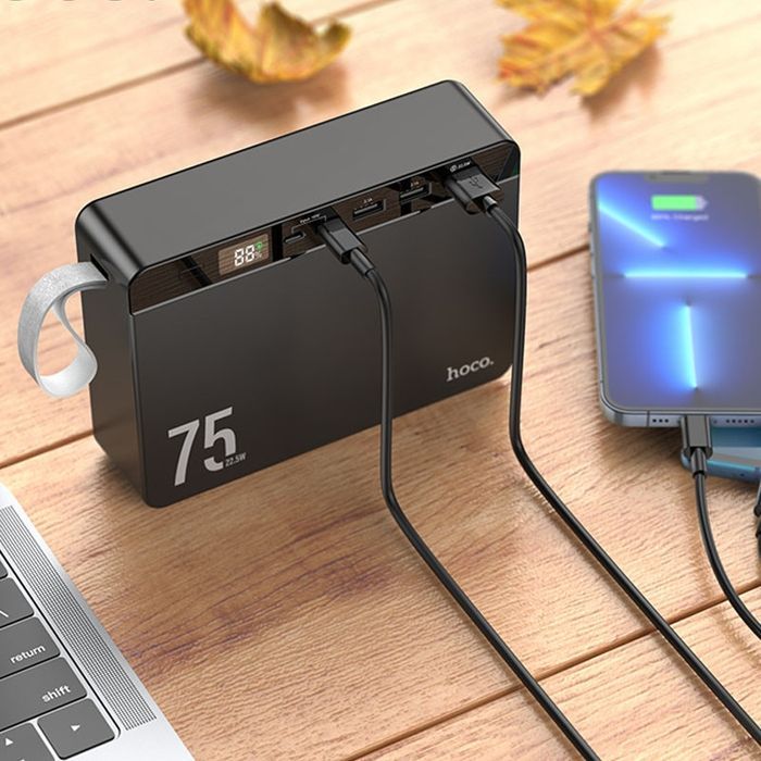 Портативний ЗП Power Bank Hoco J94 Overlord 22.5W 75000 mAh