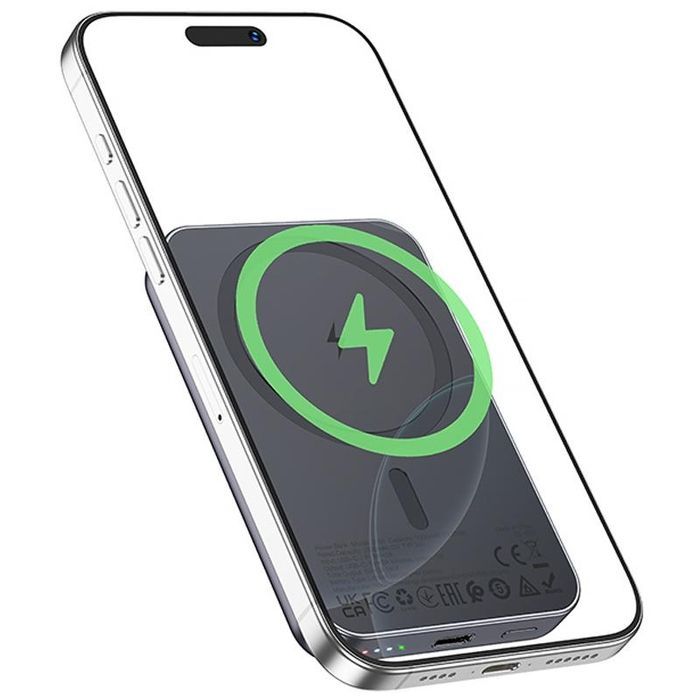 Портативний ЗП Power Bank Hoco J160 Original з БЗП 5000 mAh, Metal gray