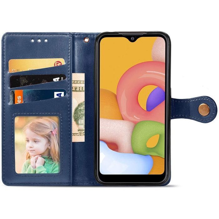 Шкіряний чохол-книжка GETMAN Gallant (PU) для ZTE Blade A7s (2020), Синій