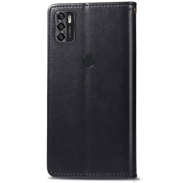 Шкіряний чохол-книжка GETMAN Gallant (PU) для ZTE Blade A7s (2020), Чорний