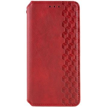Шкіряний чохол-книжка GETMAN Cubic (PU) для ZTE Blade A55 4G, Червоний