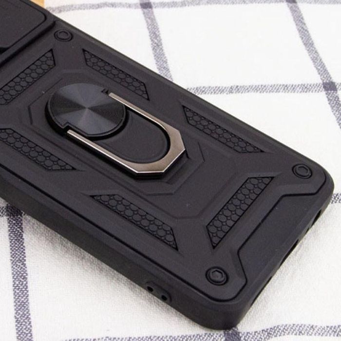 Чохол Ummi Camshield Serge Ring для Xiaomi Redmi Note 13 Pro 4G / 14s / Poco M6 Pro 4G, Чорний