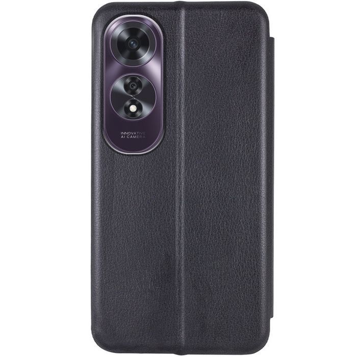 Шкіряний чохол-книжка Classy для Oppo A60 4G, Чорний