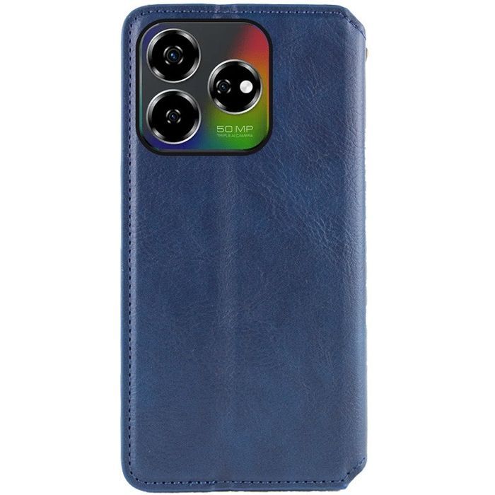 Шкіряний чохол-книжка GETMAN Cubic (PU) для ZTE Nubia V60, Синій