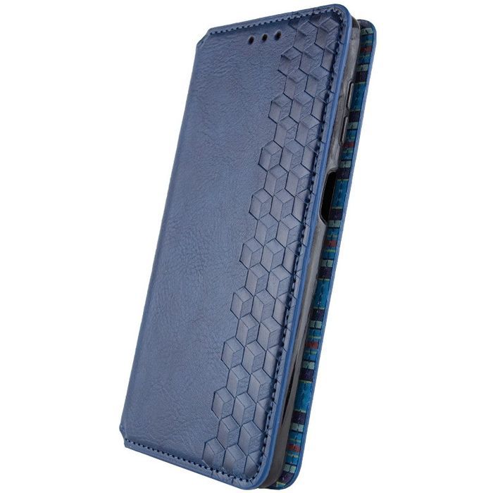 Шкіряний чохол-книжка GETMAN Cubic (PU) для ZTE Nubia V60, Синій
