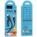 Дата кабель Hoco X124 Bien silicone Type-C to Type-C 60W (1m), Чорний