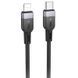 Дата кабель Hoco X109 Energy silicone Type-C to Lightning (3m), Чорний