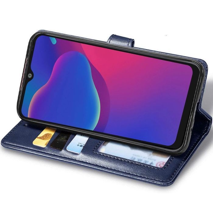 Шкіряний чохол-книжка GETMAN Gallant (PU) для ZTE Blade V2020 Smart, Синій