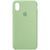 Чохол Silicone Case Full Protective (AA) для Apple iPhone X / XS (5.8"), Зелений / Pistachio