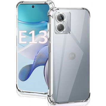 TPU чохол GETMAN Ease logo посилені кути Full Camera для Motorola Moto E13, Безбарвний (прозорий)