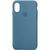 Чохол Silicone Case Full Protective (AA) для Apple iPhone X / XS (5.8"), Синій / Blue Jay