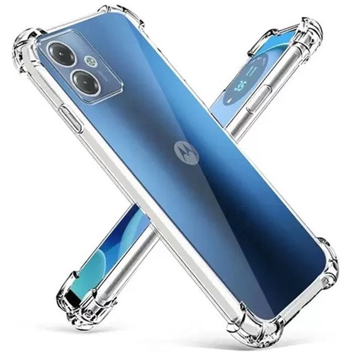 TPU чохол GETMAN Ease logo посилені кути Full Camera для Motorola Moto G14, Безбарвний (прозорий)