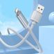 Дата кабель Hoco U127 Power USB to Lightning (1.2m), Silver / Gray