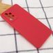 Силіконовий чохол Candy Full Camera для Samsung Galaxy A72 4G / A72 5G, Червоний / Camellia