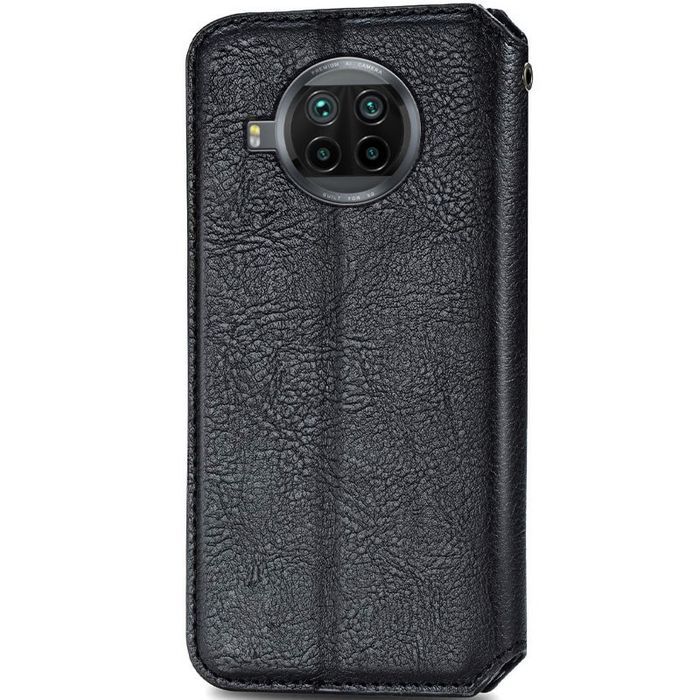 Шкіряний чохол-книжка GETMAN Cubic (PU) для Xiaomi Mi 10T Lite / Redmi Note 9 Pro 5G, Чорний