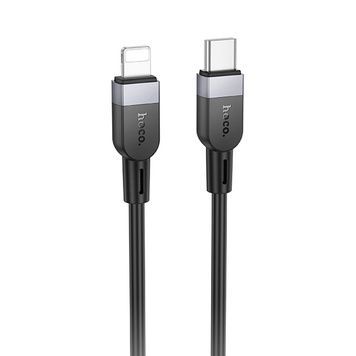 Дата кабель Hoco X109 Energy silicone Type-C to Lightning (1m), Чорний
