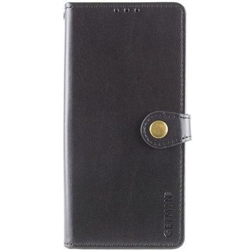Шкіряний чохол-книжка GETMAN Gallant (PU) для Motorola Moto G06, Чорний