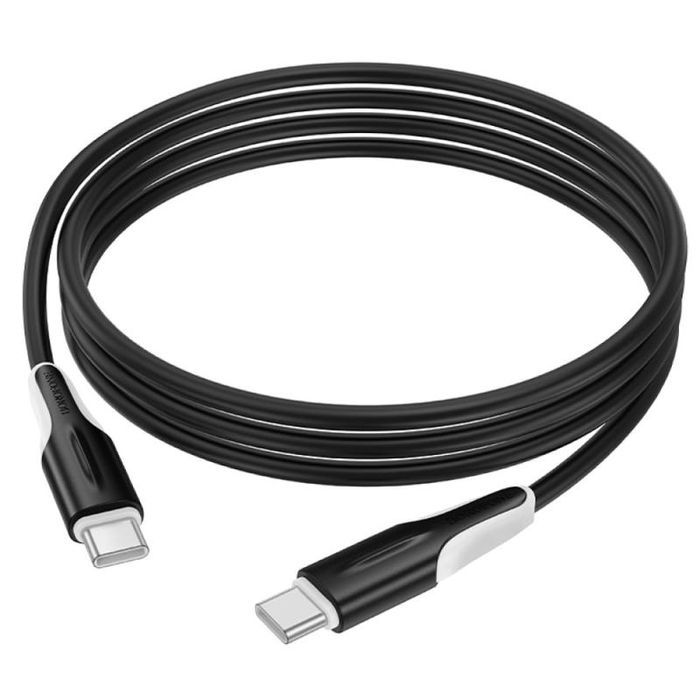 Дата кабель Borofone BX119 New Type-C to Type-C 60W (1m), Чорний