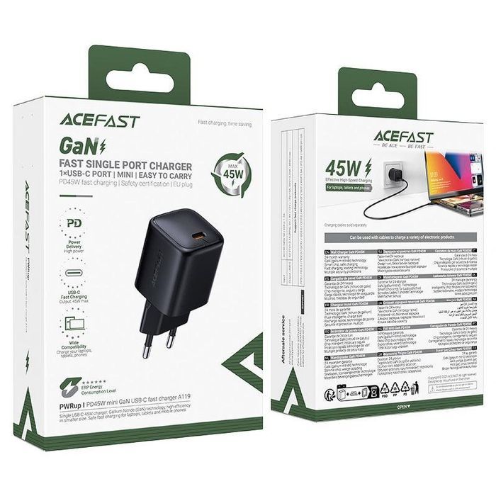 МЗП Acefast A119 PD45W GaN (1USB-C)