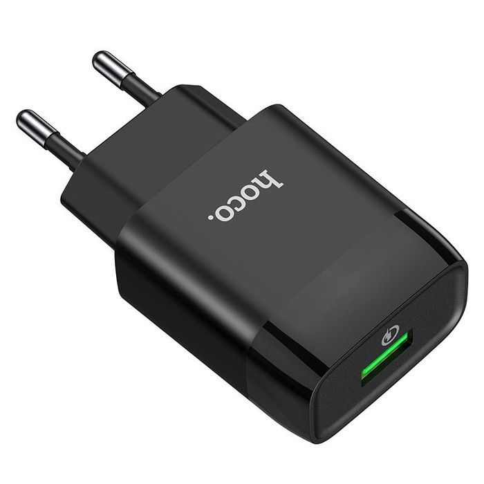 МЗП Hoco C72Q Glorious QC3.0 18W (1USB-A) + кабель USB to Type-C