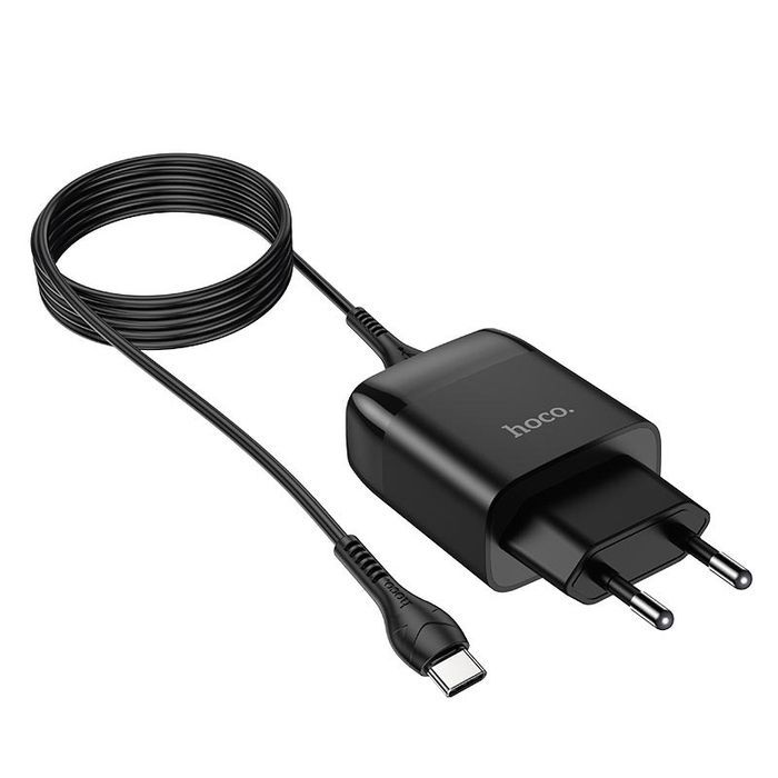 МЗП Hoco C72Q Glorious QC3.0 18W (1USB-A) + кабель USB to Type-C