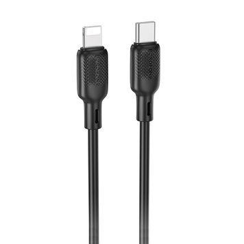 Дата кабель Borofone BX113 Lenny Type-C to Lightning 27W (3m), Чорний