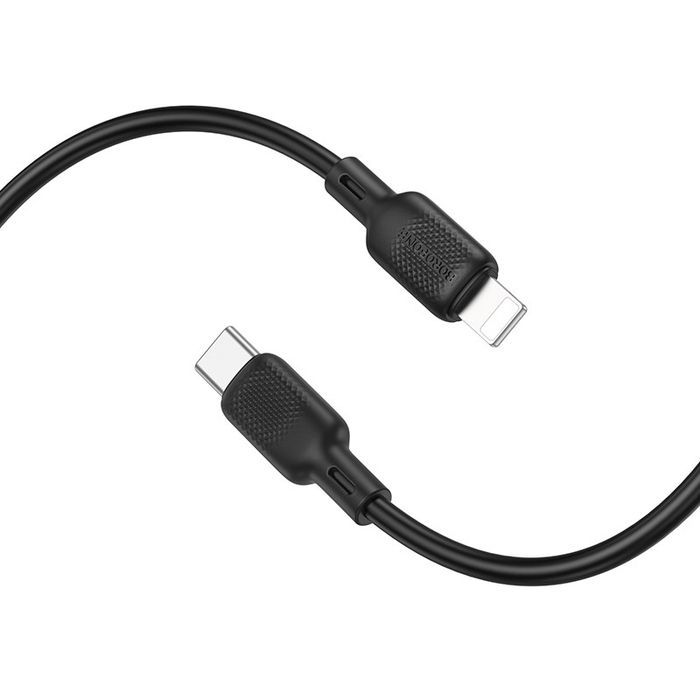 Дата кабель Borofone BX113 Lenny Type-C to Lightning 27W (3m), Чорний