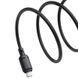 Дата кабель Baseus Silky Series OS Fast Charging USB to Lightning 2.4A (2m) (P1037770), Cluster Black