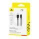 Дата кабель Baseus Silky Series OS Fast Charging USB to Lightning 2.4A (2m) (P1037770), Cluster Black