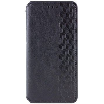 Шкіряний чохол-книжка GETMAN Cubic (PU) для Motorola Moto G06, Чорний