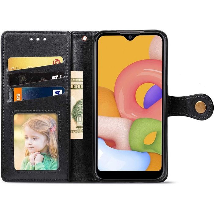 Шкіряний чохол-книжка GETMAN Gallant (PU) для ZTE Blade V40s, Чорний