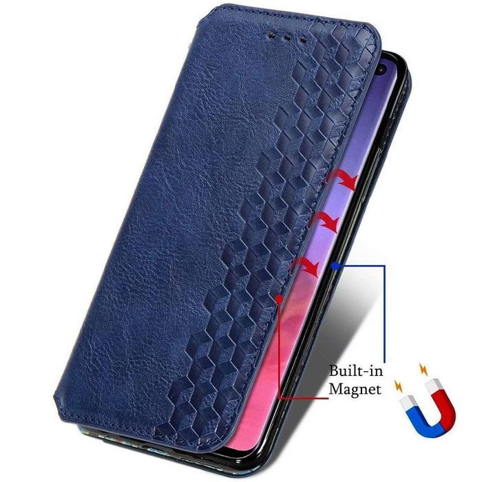 Шкіряний чохол-книжка GETMAN Cubic (PU) для ZTE Blade A7s (2020), Синій