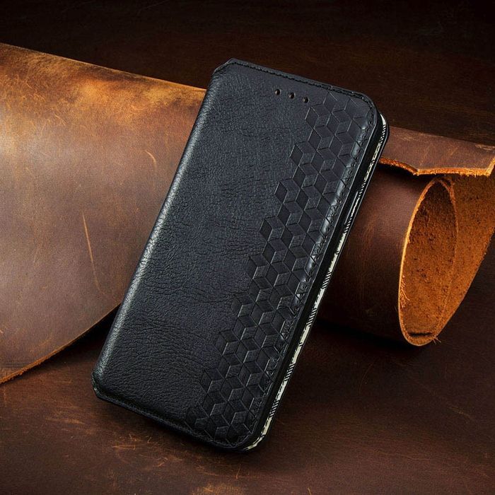 Шкіряний чохол-книжка GETMAN Cubic (PU) для ZTE Blade A7s (2020), Чорний