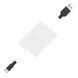 Дата кабель Hoco X21 Plus Silicone Type-C Cable (2m), Чорний / Білий