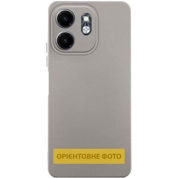 Чохол TPU GETMAN Liquid Silk Full Camera для Motorola Moto G04 / E14, Сірий / Lavender