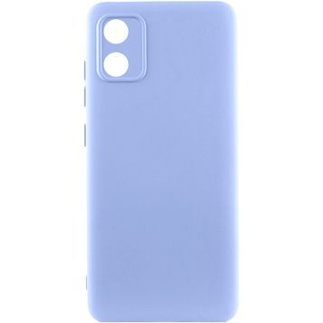 Чохол TPU GETMAN Liquid Silk Full Camera для Motorola Moto E13, Бузковий / Light purple