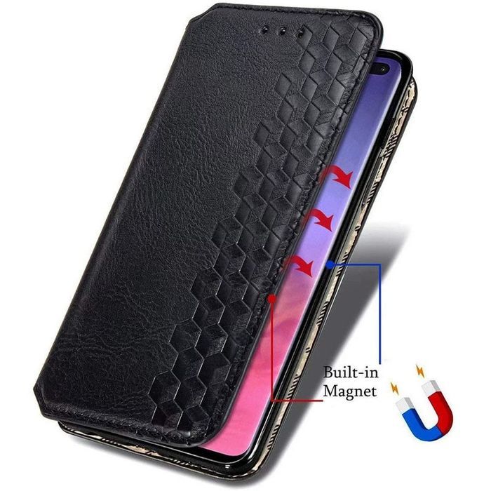 Шкіряний чохол-книжка GETMAN Cubic (PU) для ZTE Blade v2020, Чорний