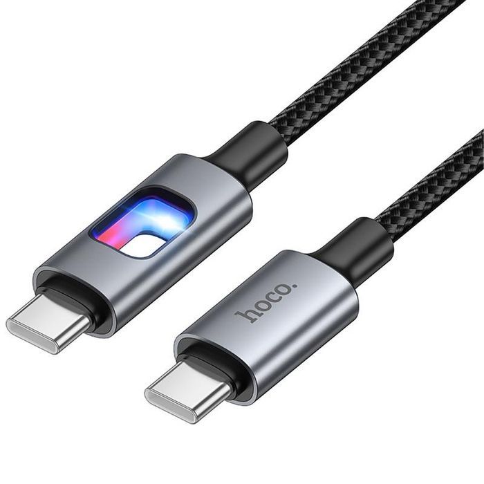 Дата кабель Hoco U144 New Type-C to Type-C 60W (1.2m), Чорний